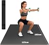 Stepwaver Non-Slip Extra Large HPE Yoga Mat, 213x152x0.6cm Thick Workout Mat for Home Gym & Garage Flooring, Shoe-Friendly, Ultra Durable, Thick Large Exercise mat Mats for Home Workouts