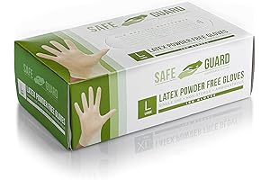 SAFEGUARD Latex Powder Free Gloves: The Epitome of White, Sterile Protection