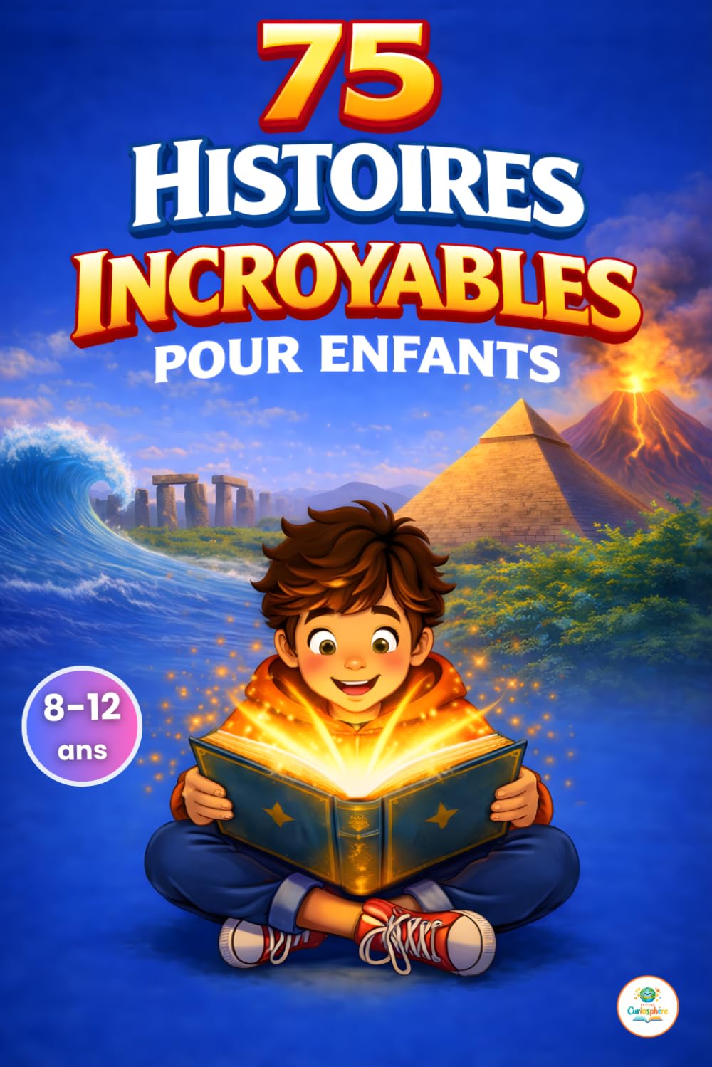 75 histoires incroyables pour enfants: Livre éducatif illustré pour enfants de 8 à 12 ans – Faits surprenants, mystères du monde et découvertes fascinantes