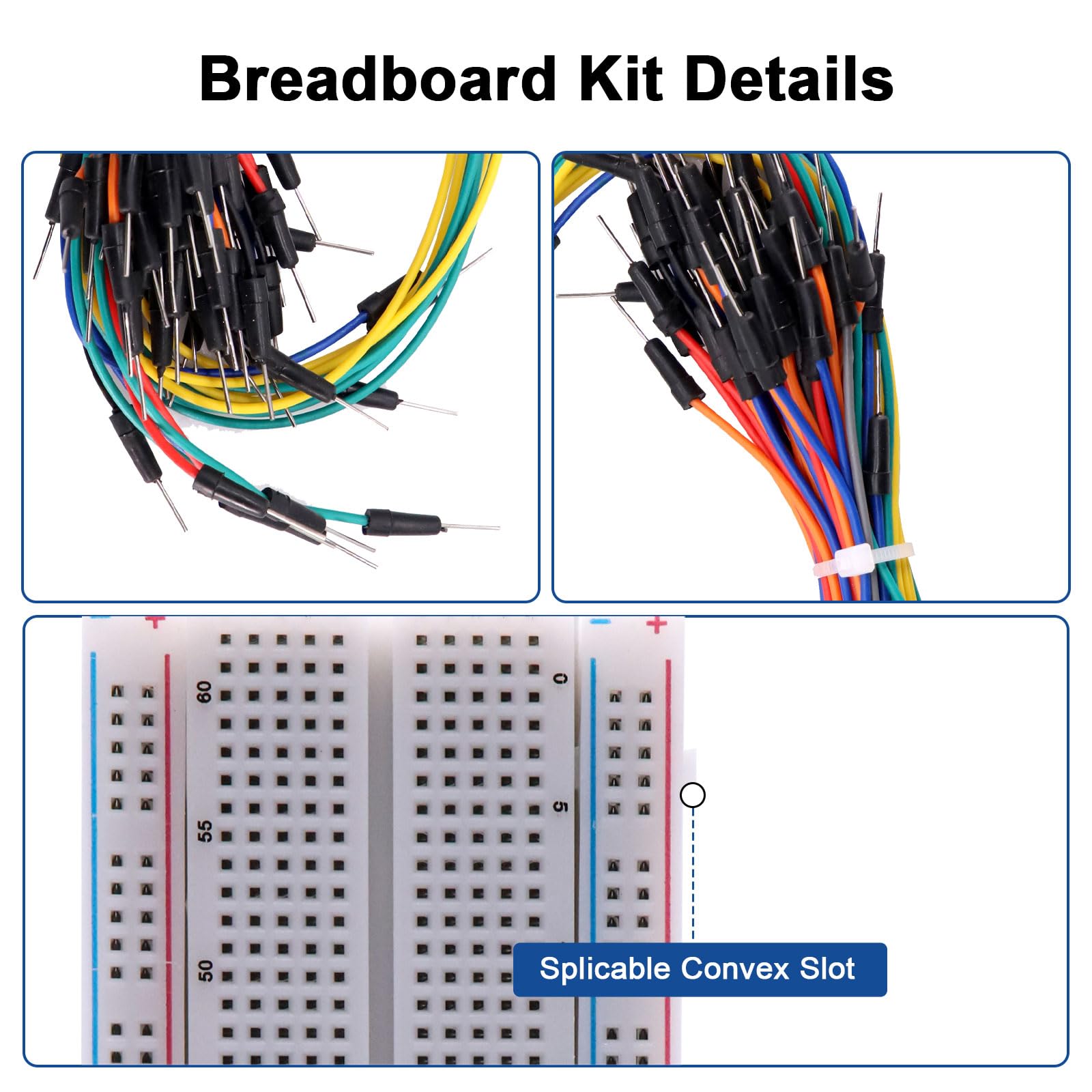 Kombinierbares Spleiß Breadboard, 2 x 830Löcher Breadboard, 2 x 400 Löcher Breadboard,