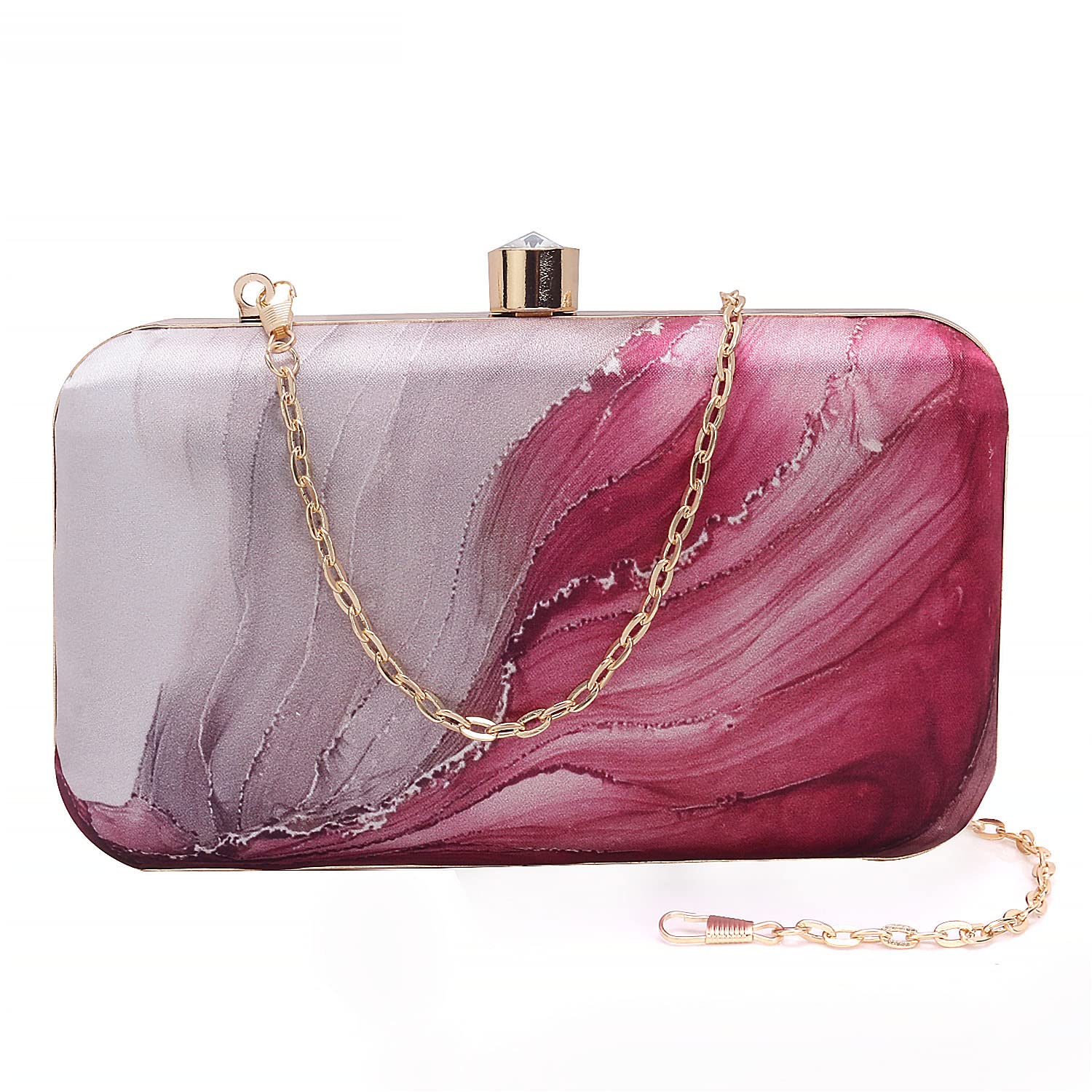 SWISNI Pink Printed Box Clutch For Casual Use II Womens Traditional Designer Clutch For Women & Girls II PRINTED CLUTCHES (B0BM698C4Z) Amazon Price History, Amazon Price Tracker