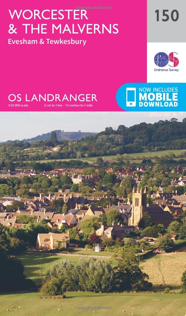 Worcester & the Malverns, Evesham & Tewkesbury by Ordnance Survey