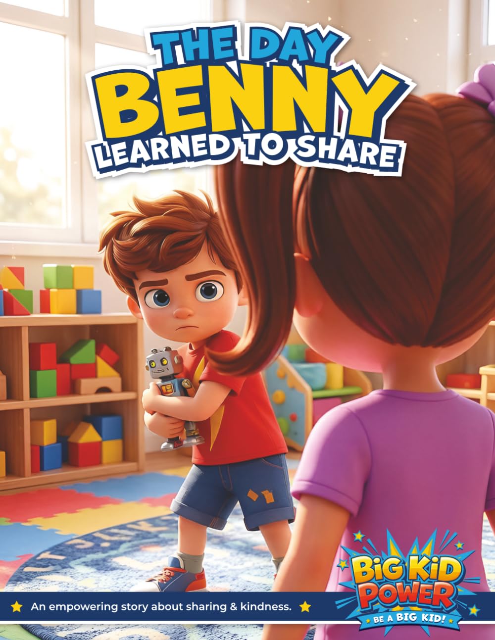 The Day Benny Learned To Share: An empowering story about sharing & kindness. (Big Kid Power – Books and Coloring Story Books)