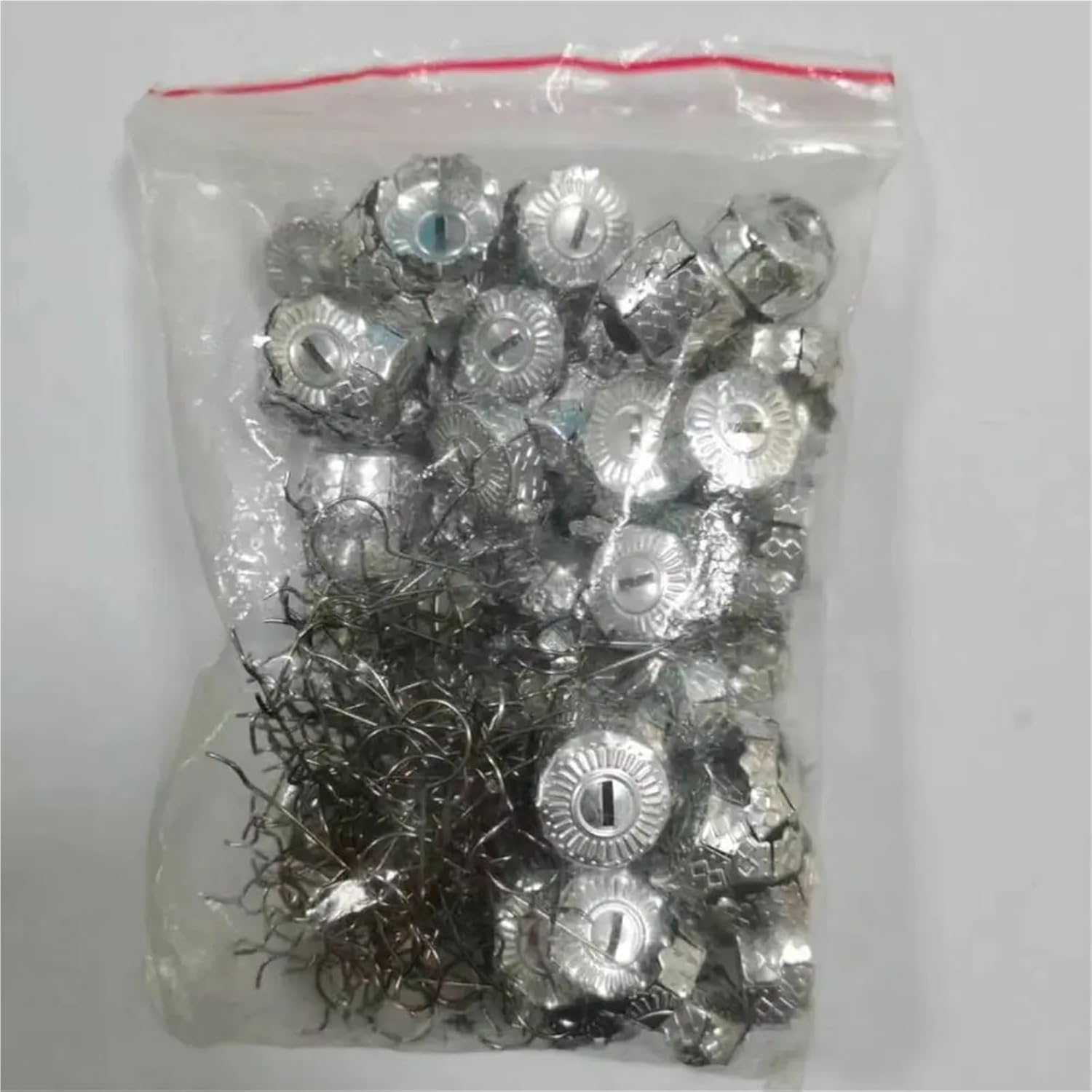 Ornament Caps 600 Pcs Aluminium Christmas Ball Caps Gold Silver Electroplating Tree Decorations DIY Ornaments Cap(Gold)