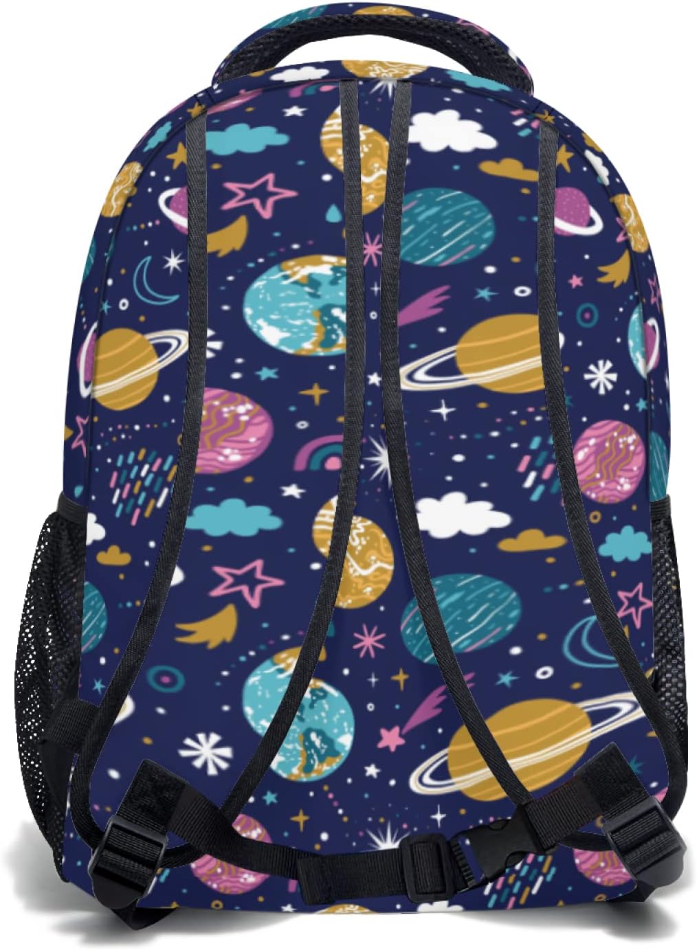 System Planets Backpack Galaxy Space Bookbag Laptop Bag Casual Hiking Travel Daypack Adjustable Strap Schoolbag for Boys Girls Teen