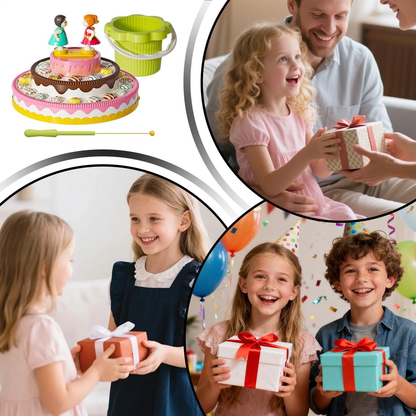 da pesca per bambini, torta musicale elettrica, girevole, con attività | Gioco da tavolo da pesca per interazione genitori e figli prescolari, giardino d'infanzia, casa, piscina e
