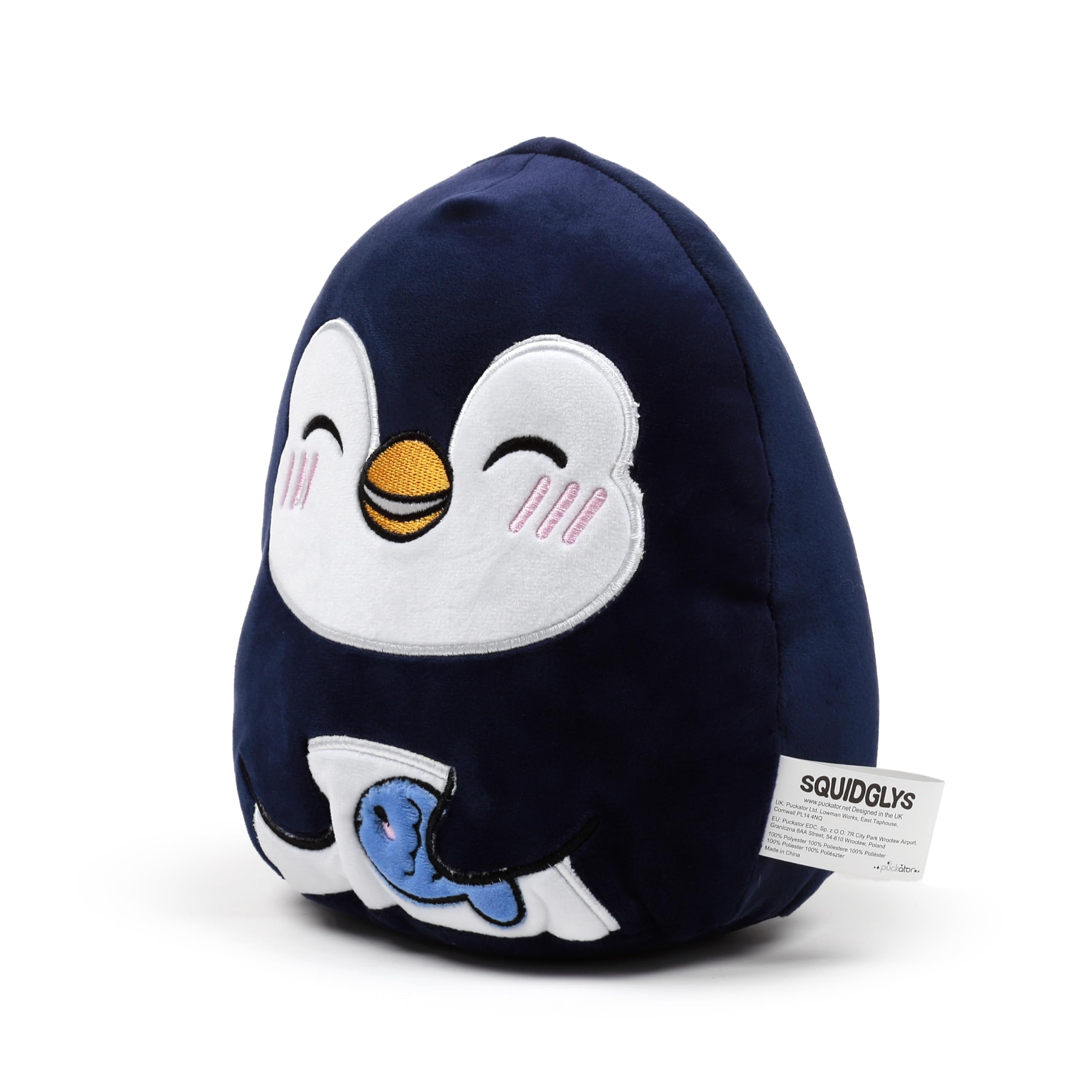 Puckator Squidglys Adoramals Ocean Nico the Penguin Plush Toy - Plushies Cute Animal Baby Newborn Kids Toys Stuff Gifts Gift For Girlfriend Cuddly Stuffed Toy Plushie