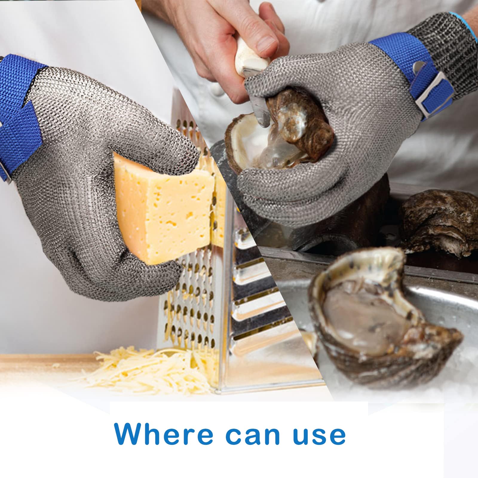 Schnittschutz-Handschuhe Level D - Lebensmittelecht Für Küche Und Handwerk