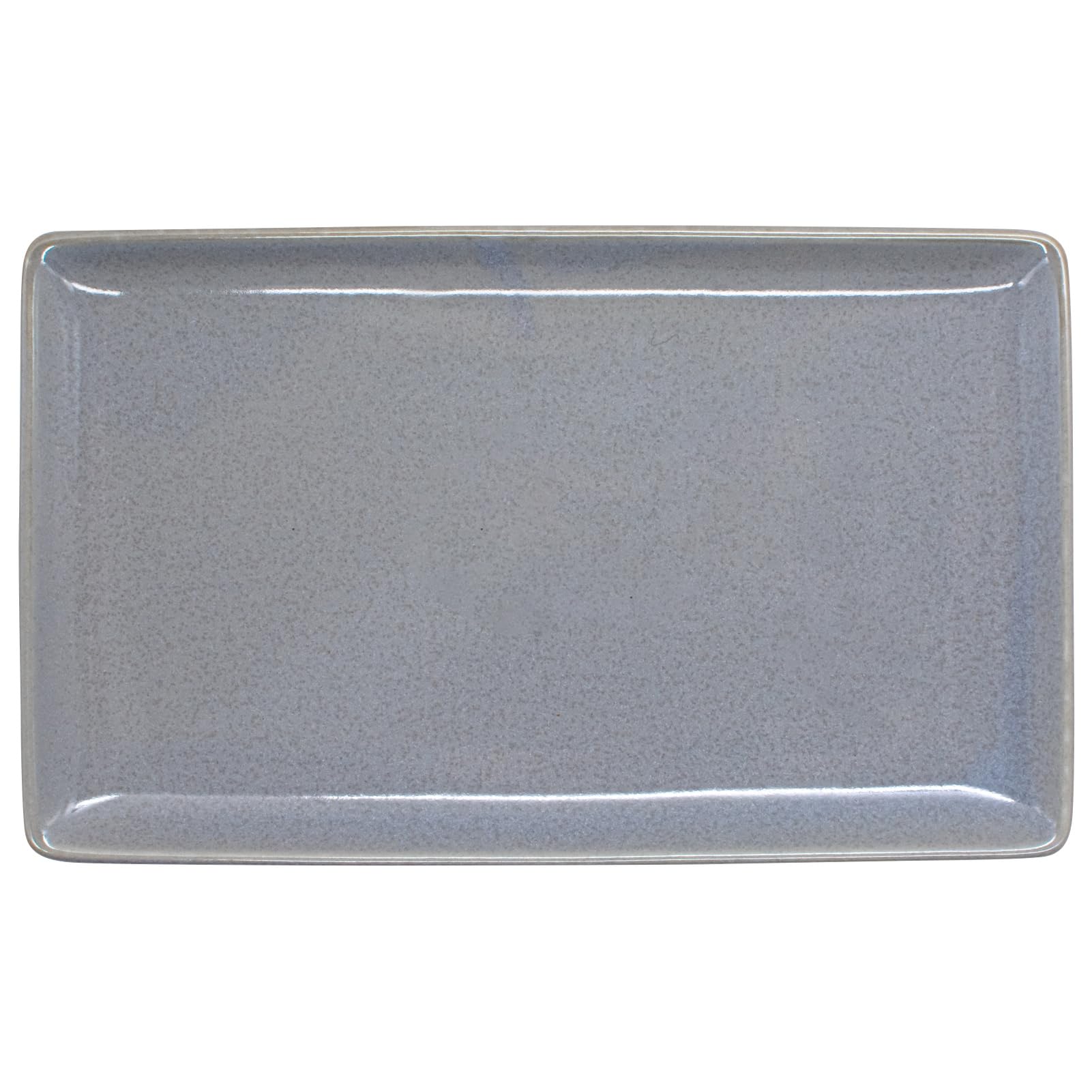 Mino Ware Rectangular Baking Plate, Blue Gray