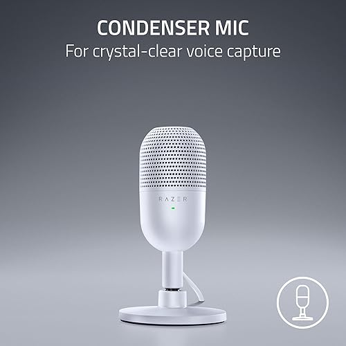 Miniatura 2 de Razer Seiren V3 Mini Micrófono USB Micrófono condensador - Patrón de captación supercardioide - Sensor de toque para silenciar con indicador LED -