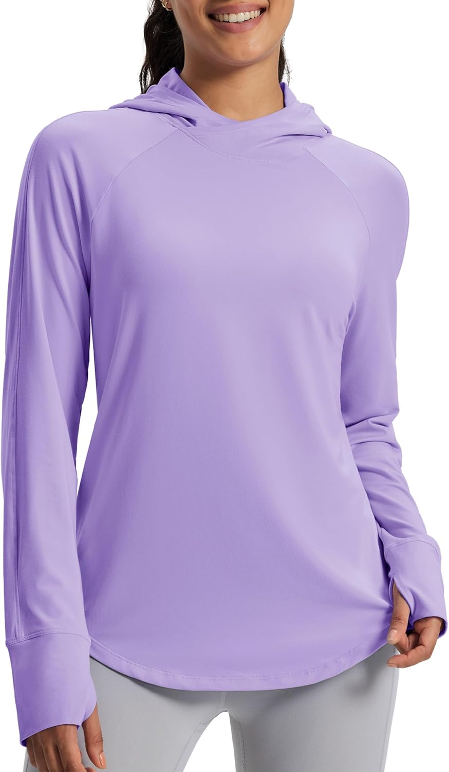 MAGCOMSEN Women's UPF 50+ Sun Protection Hoodie Long Sleeve Lightweight Quick Dry Shirt Athletic Outdoor Fishing Hiking