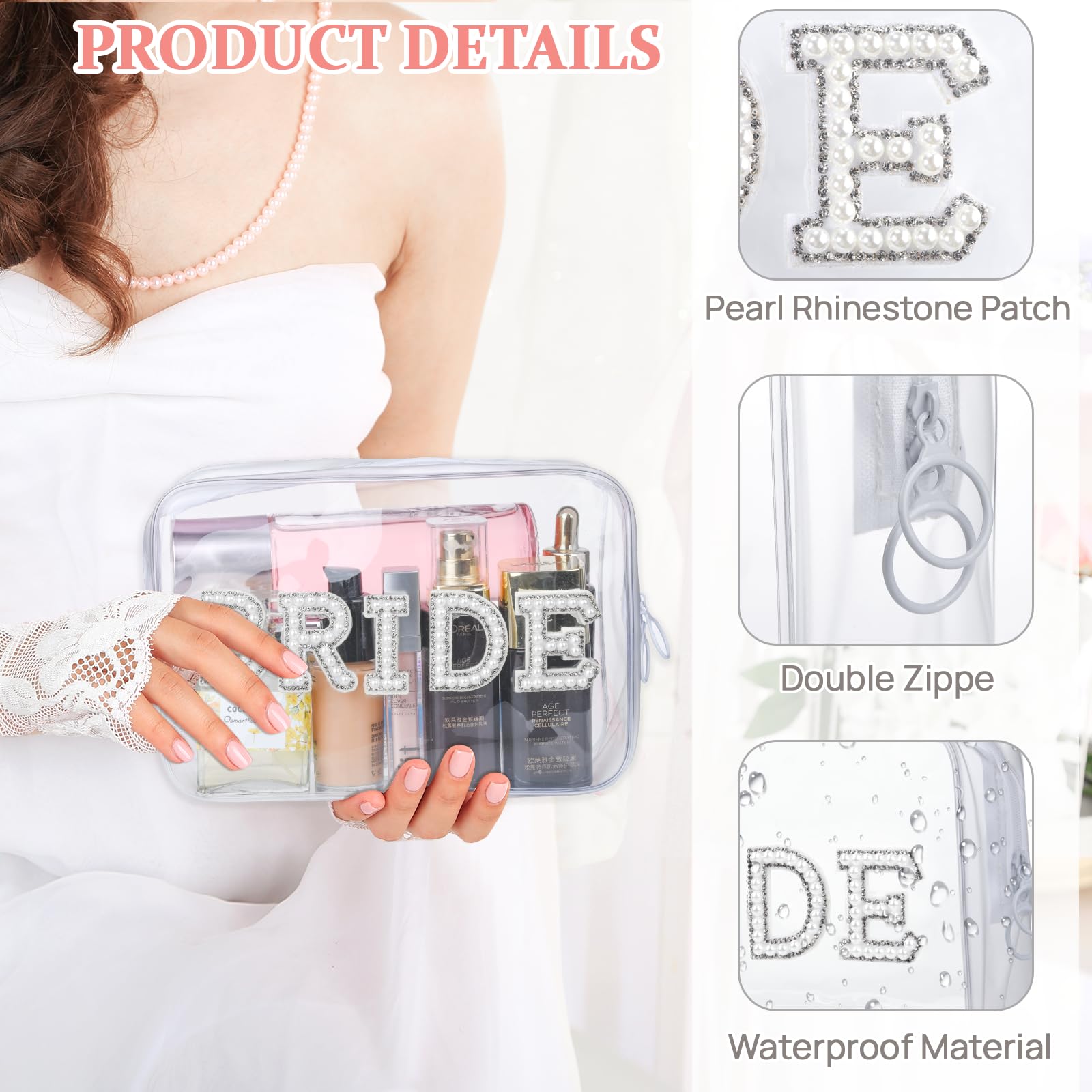 Etercycle Bride Clear Cosmetic Bag - Image 3