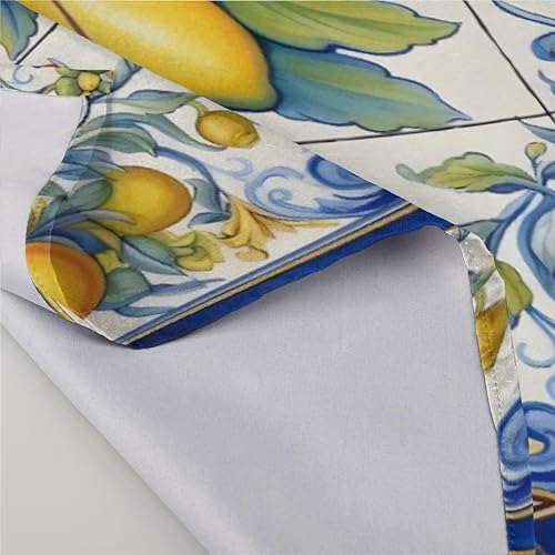 Miniatura 4 de Cloth Napkins Set of 6 Lemon Painted 20x20 Inch Cloth Napkins Fruits Washable Reusable Kitchen Dinner Napkins Table Decor for Wedding, Holiday