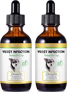 Yeast Infection Treatment for Dogs, Naturally Supports Dog Healthy Itch Relief, Ear Infection Treatment, Dogs Allergy Relief, Inflammation Relief & More,120ml (2pcs)