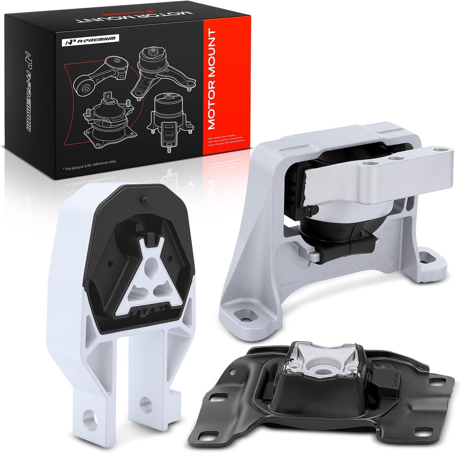 A-Premium 3PCS Engine Motor Mount and Transmission Mount Set Compatible with Ford 2013-2016 Escape, 2014-2021 Transit Connect, 2.0L 2.5L, Automatic Transmission, Replace# CV6Z6068A BV6Z6038A AV6Z6068A