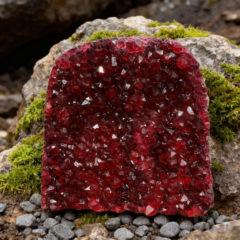 Crystal Raw Geode Stone Irregular Rock Quartz Crystal Geode, Crystal Stone Gifts for Friends Women Office Home Decor for,300g