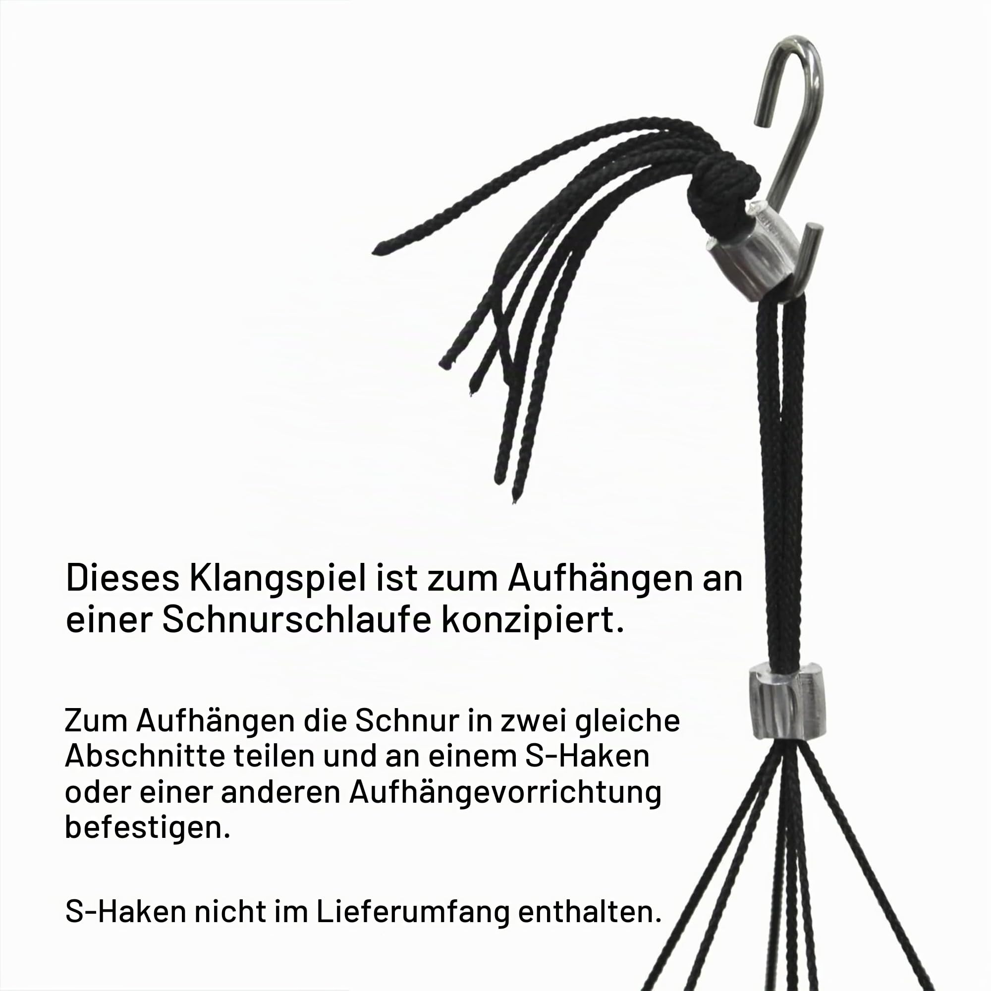 Woodstock Chimes Signature Collection, Bells of Paradies, Antik-Silber, 111,8 cm, Dekor-Designs, Windspiel für Outdoor, Terrasse, Haus oder Gartendekoration (BPLAS)