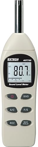 Amazon.com: Extech 407730 Digital Sound Level Meter 40-130dB ...