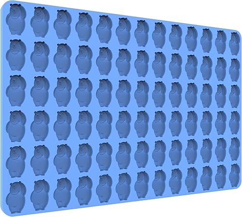 Miniatura 6 de Moldes de silicona con raspador, perfectos para hacer osos de gomita, chocolates, dulces y cubitos de hielo