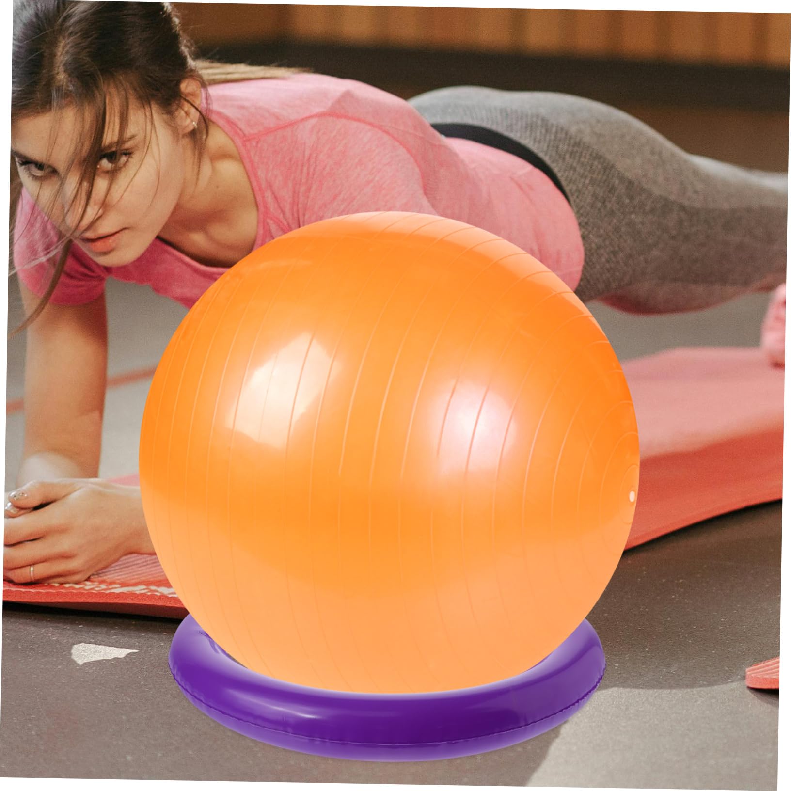 GALPADA Base para Pelota De Yoga Soporte para Pelota De Yoga De Viaje Soporte para Pelota De Ejercicios Base para Pelota De Ejercicios De Ejercicios Pelota De Kickball