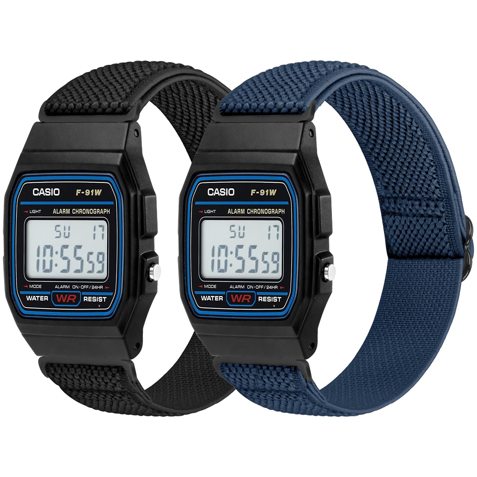 TumpCez弾性時計バンド対応Casio F-84/F-91W/F-94/F-…