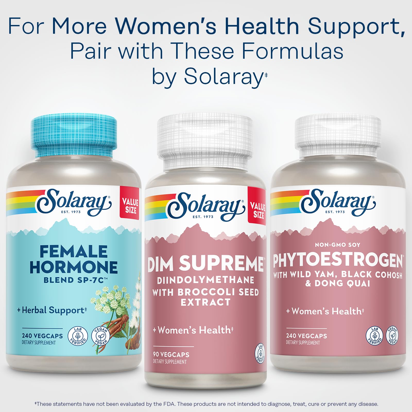 SOLARAY DIM Supreme - DIM Supplement - Women's Health - 100 mg, 90 VegCaps — Amazon image 6