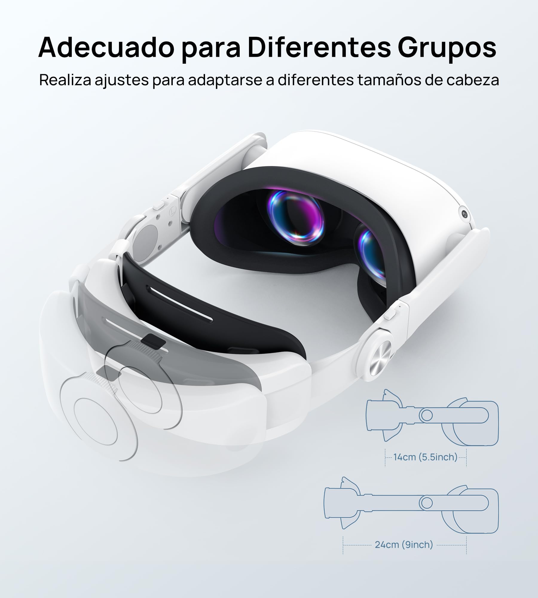 TRANSNOVO Correa Elite con Batería de 6000mAh Compatible con Oculus Quest 2/Quest 3/Quest 3S, Reemplazo de Correa Elite con Batería, Comodidad Mejorada y Tiempo de Juego Prolongado.