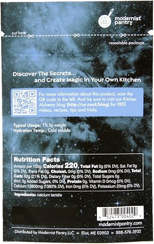 Miniatura 5 de Paquete de alginato de sodio y lactato de calcio no modificado genéticamente, apto para veganos, certificación OU Kosher, 4 oz