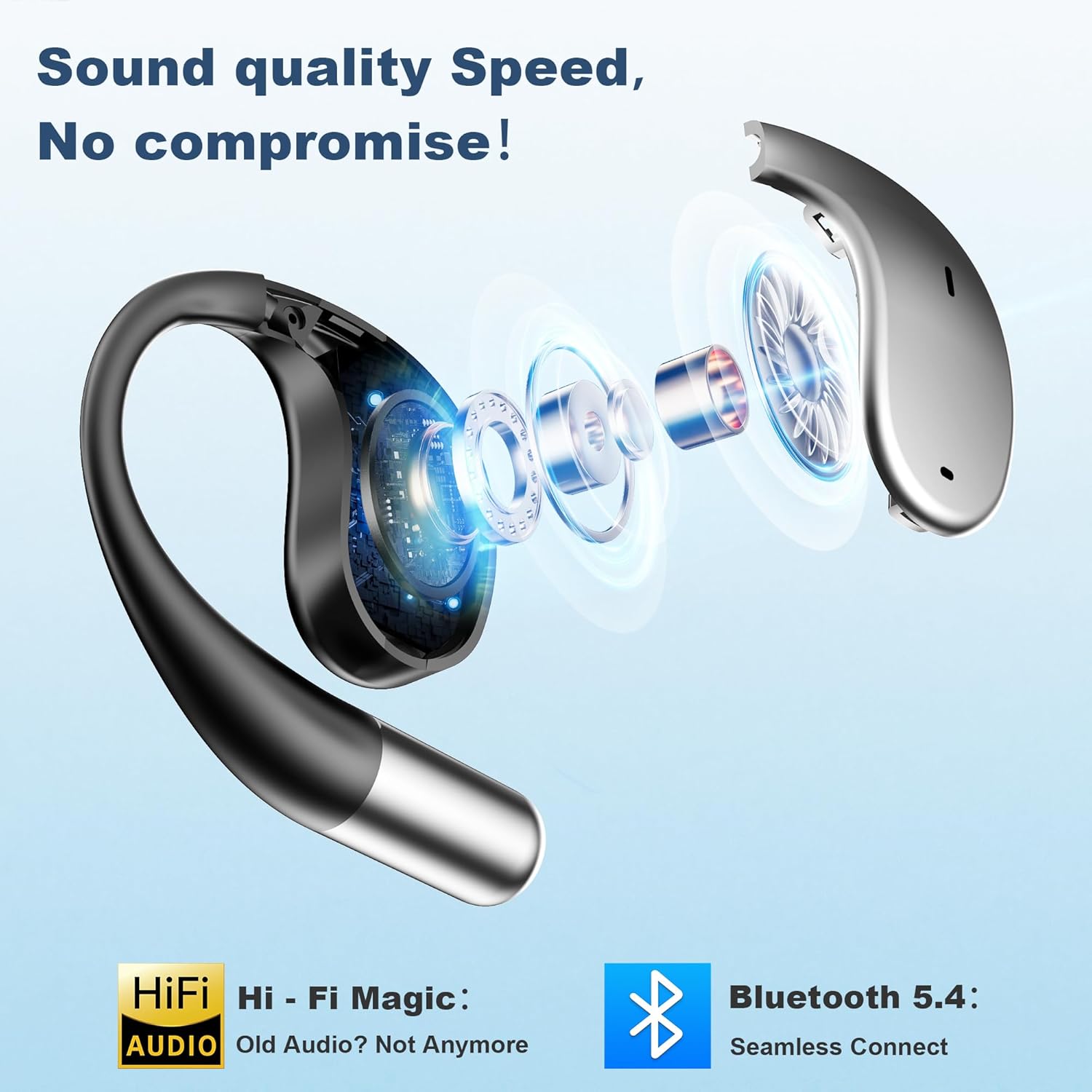 Translation Earbuds Real Time, 3-in-1 AI Language Translator Earbuds Headphones for 144 Languages & Accents, Support Offline Translation Wireless Bluetooth Earphones for Business Travel, Black - Image 7