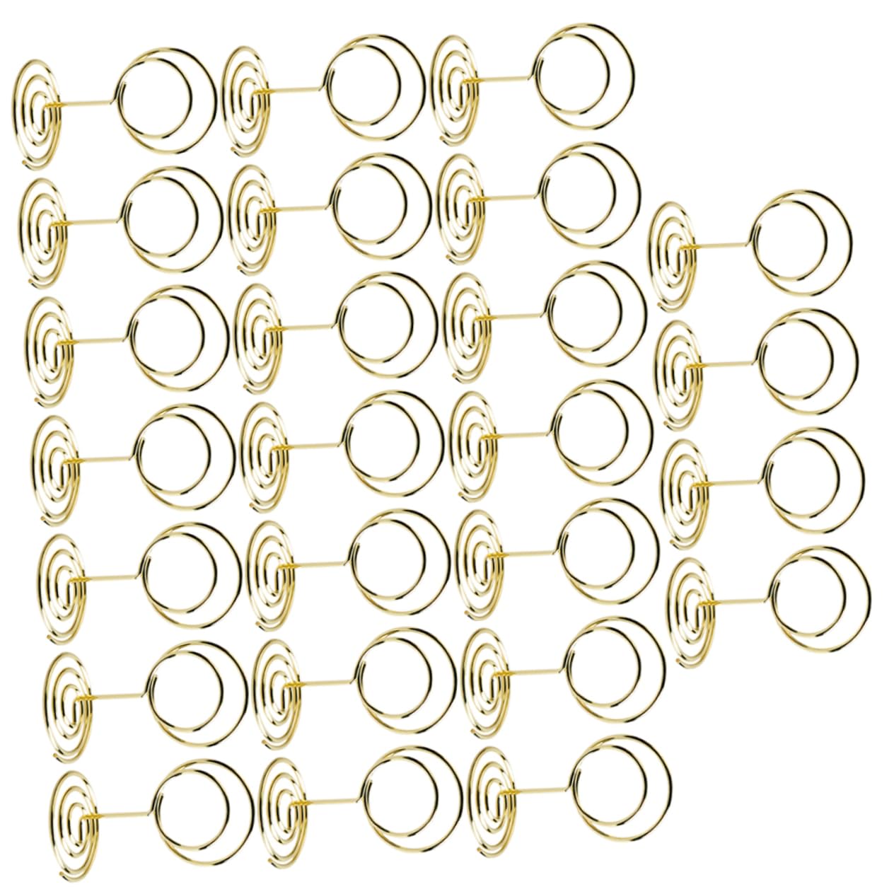 PACKOVE 3 Set di Porta Numeri da Tavolo Porta Biglietti da Visita per Ricevimenti Porta Foto per Tavoli da Matrimonio Oro 25 Pezzi * 3