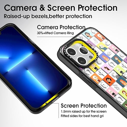 Miniatura 4 de Mootobo Funda 4 en 1 para iPhone 13 Pro Max con protector de pantalla  protector de lente TPU transparente borde de parachoques bolsa de aire