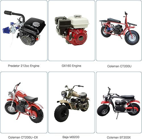 Miniatura 3 de YOXUFA VM22 - Kit de rendimiento para tubo de escape de carburador de etapa 2 para Predator 212cc 196cc Coleman CT200U CT200U-EX BT200X Baja Warrior