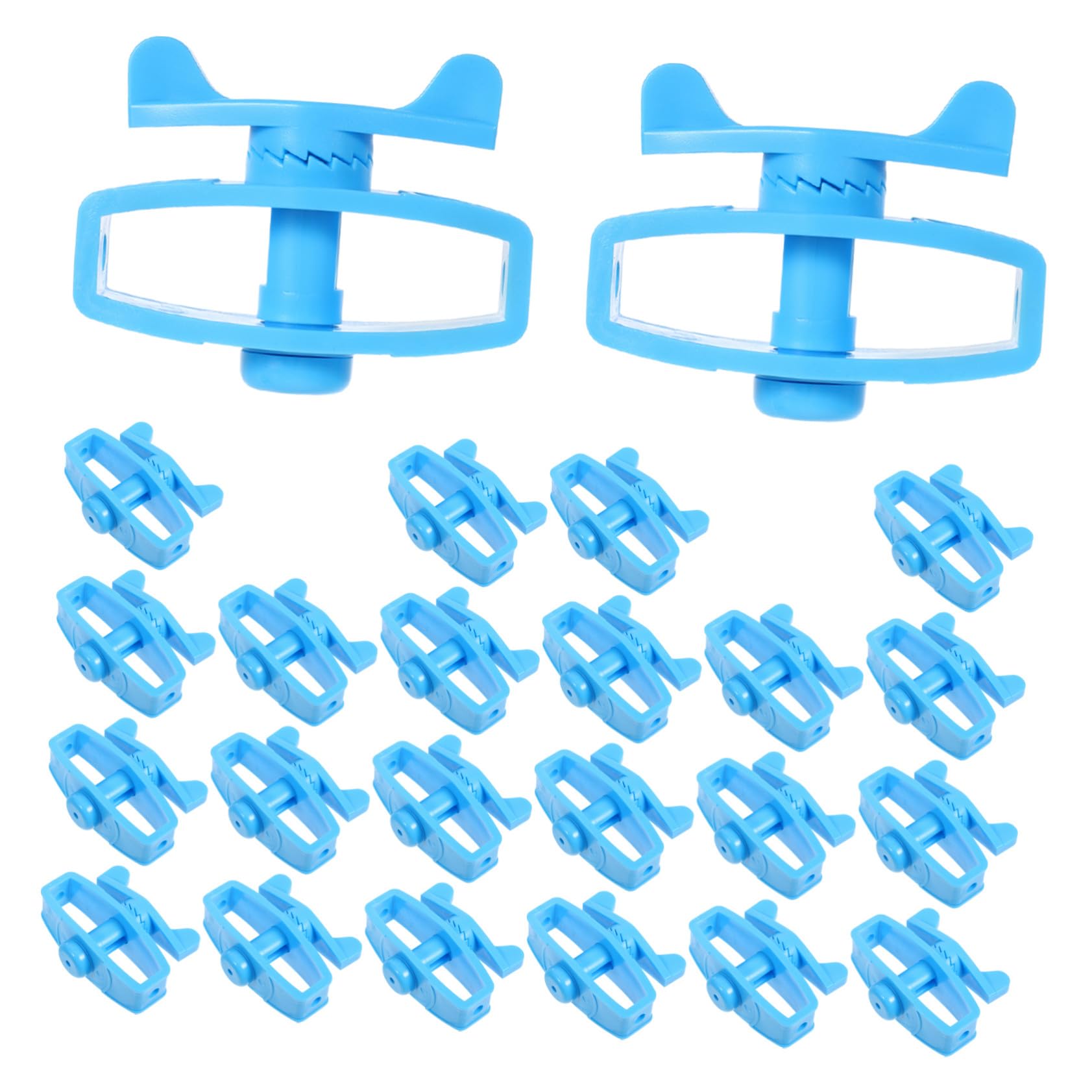 Abaodam Tensionatori per Filo Elettrico Blu 24 Pezzi in Plastico Resistenti per Recinzioni Elettriche Pratici Accessori per Isolatori per Fattorie e Animali