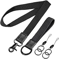 Vista 27 de Fishent Llavero elástico, bonito llavero de pulsera, cordón de muñeca tejido para llaves, llaveros para mujeres y hombres, llaves de automóvil