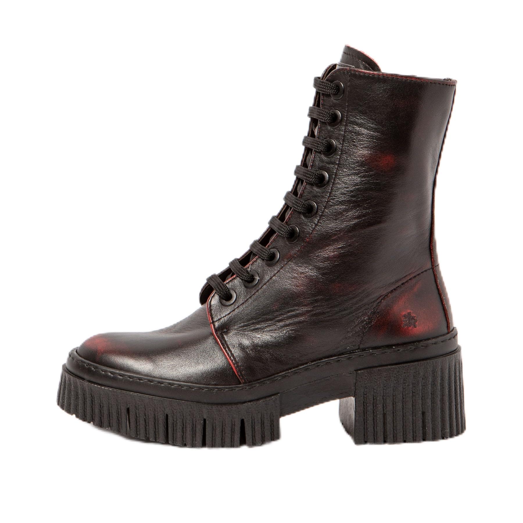 ART 1375 York, Stivaletti Bassi con Lacci Donna