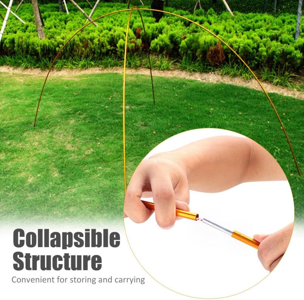 Alomejor Aluminium Alloy Tent Poles Rod Replacement for Tarp Shelter Awning Camping Poles Supporting Rod