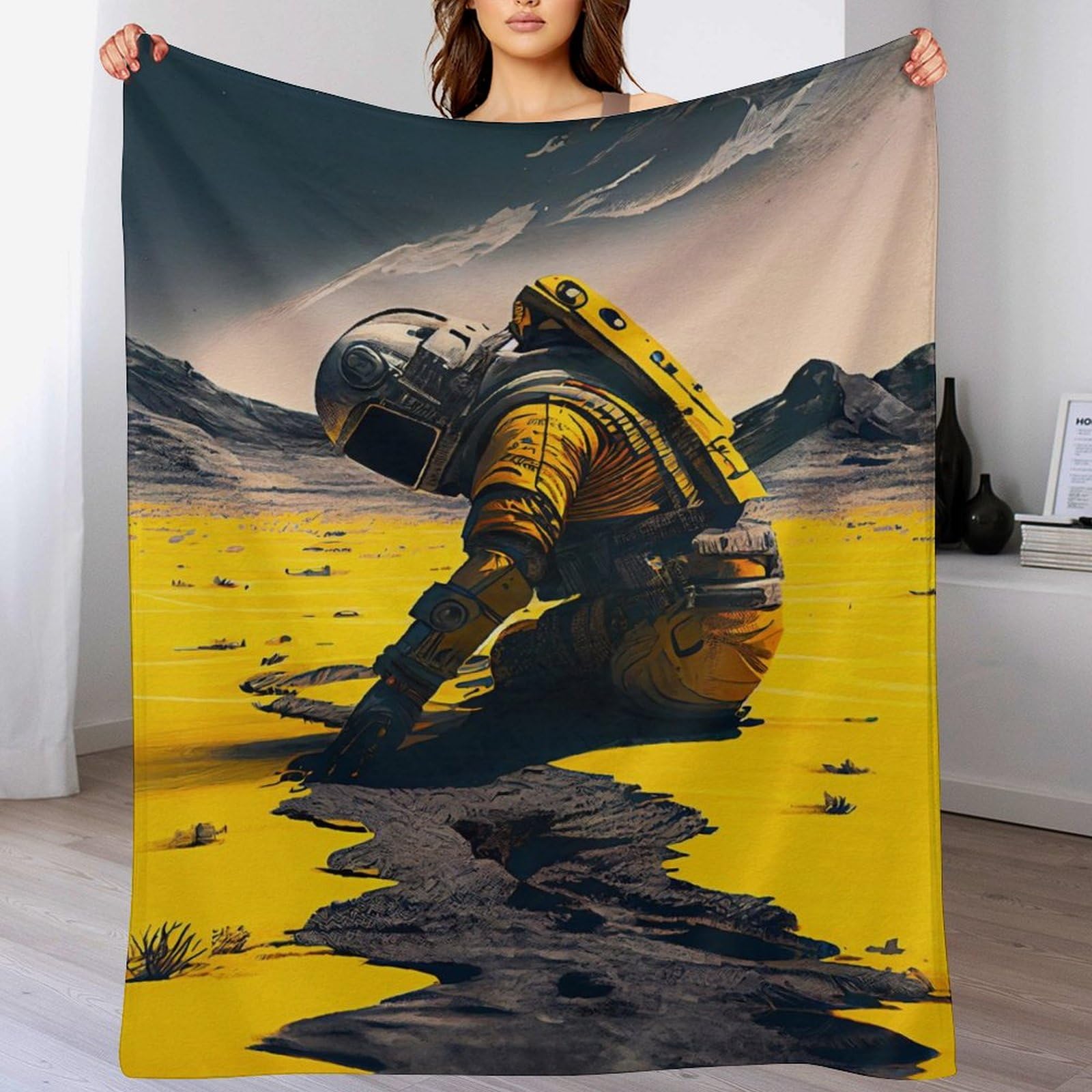 Couverture astronaute douce en flannel polaire de haute qualité pour toutes saisons