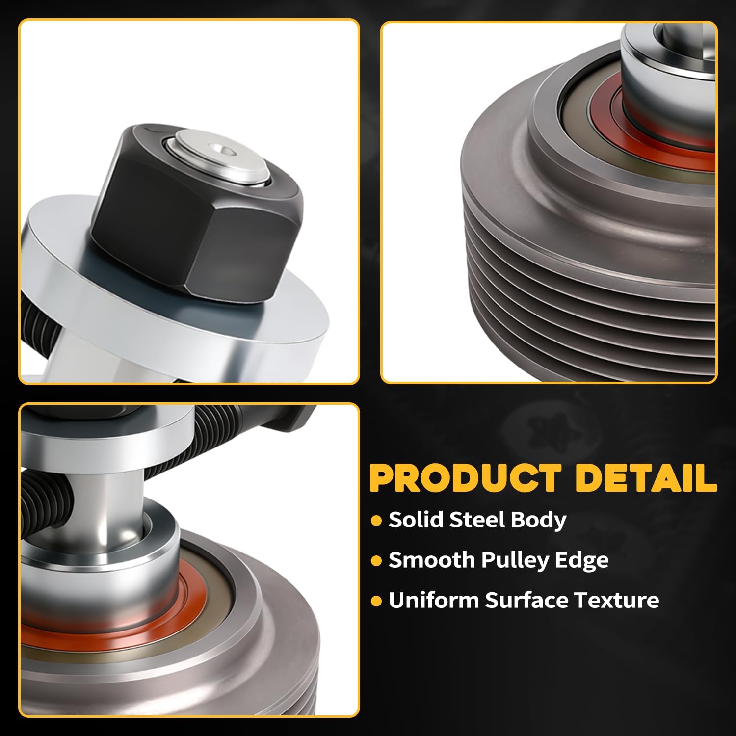 3066330 Water Pump Idler Pulley Compatible With Cummins Engine N14 Replaces 3066330RX RW1074X WA768