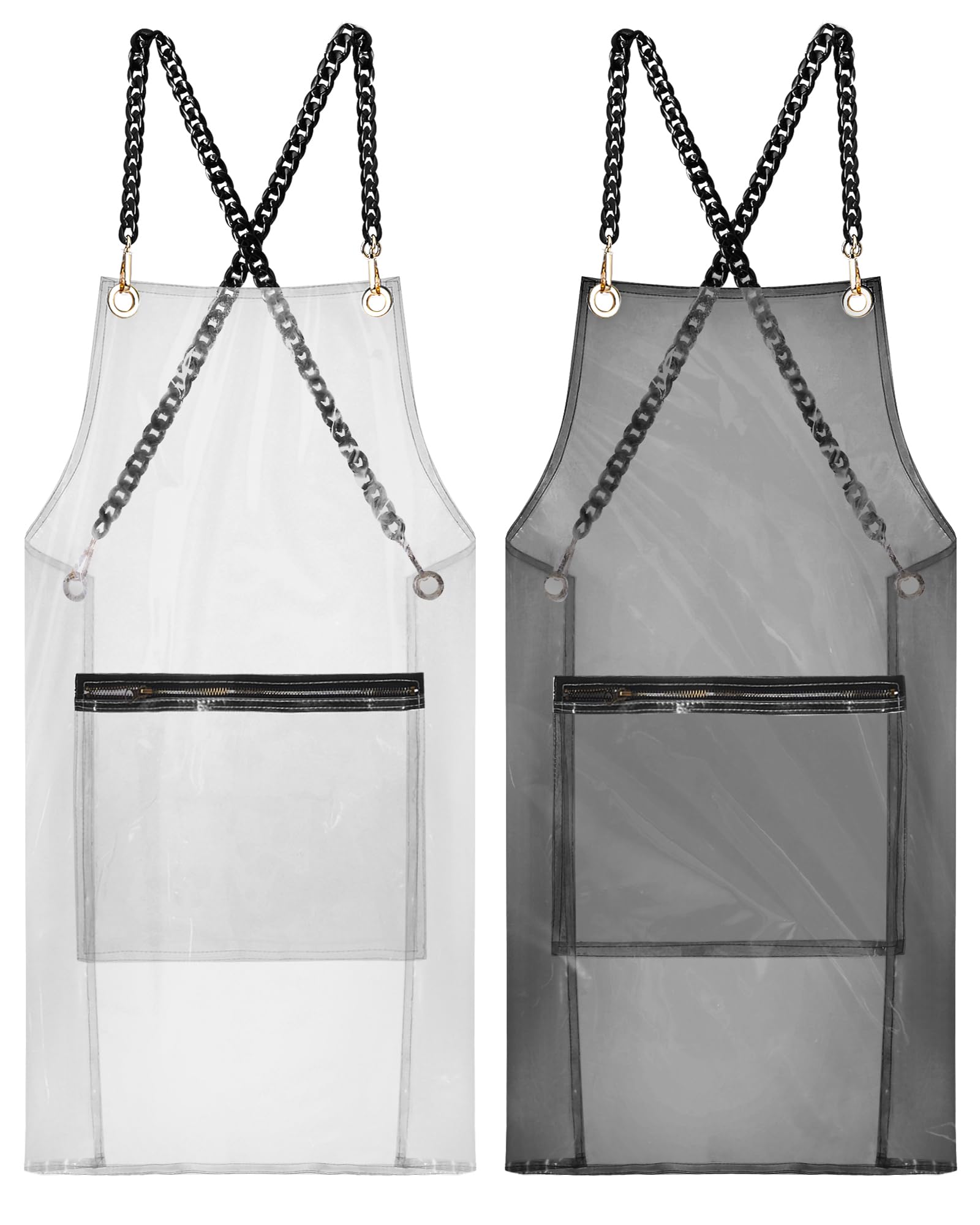 Photo 1 of Xtinmee 2 Pack Clear Salon Aprons