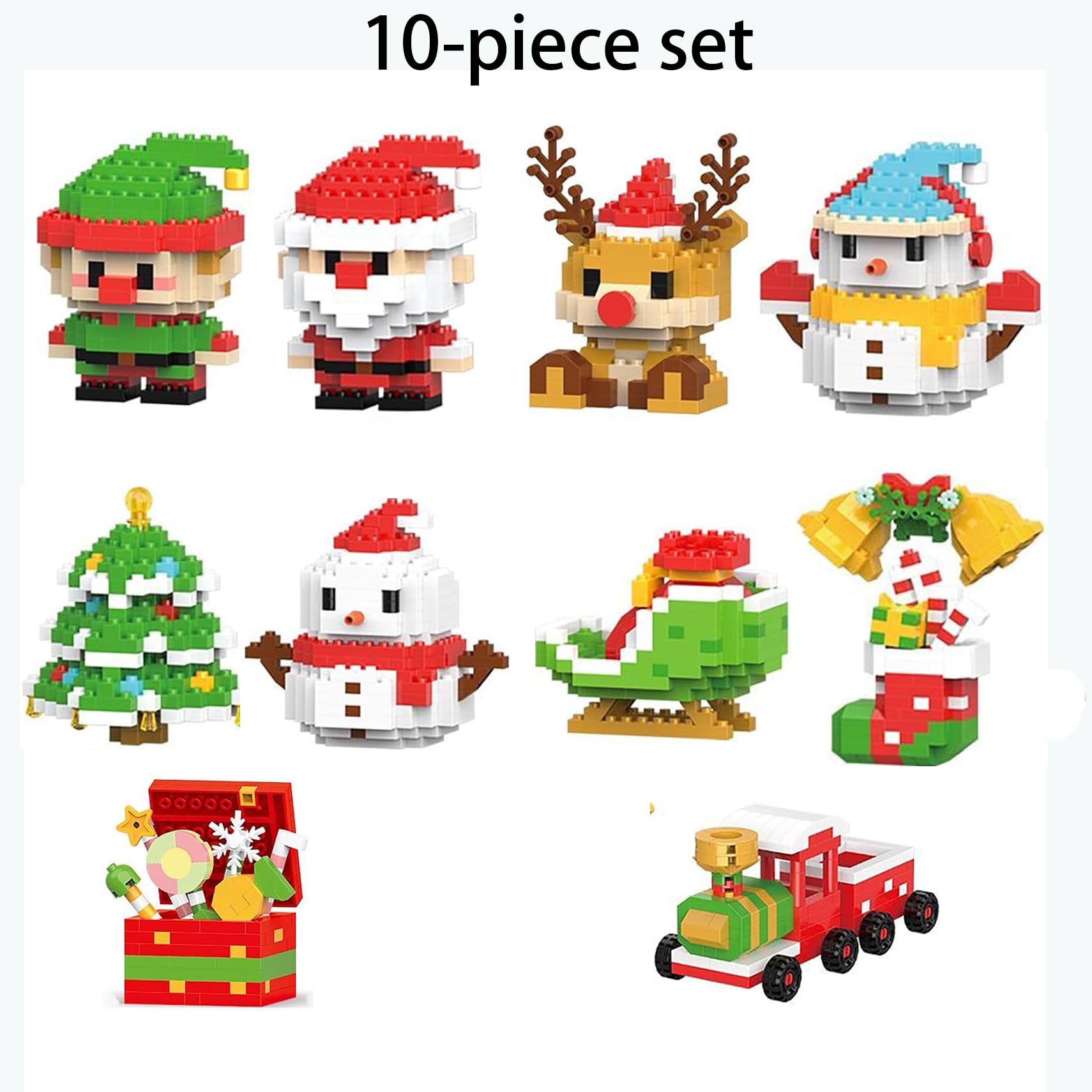 アンカーホッキング　ビクトリアンホリデー　クリスマス　12点セット/1988年製 Amazon.co.jp: 2026 クリスマス ビルディング ブロック デコレーション