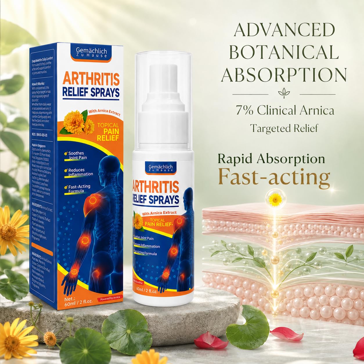 2026 Upgrade Arnica Spray for Joint Relief【NDC Listed—Fast Relief】 — Amazon image 3