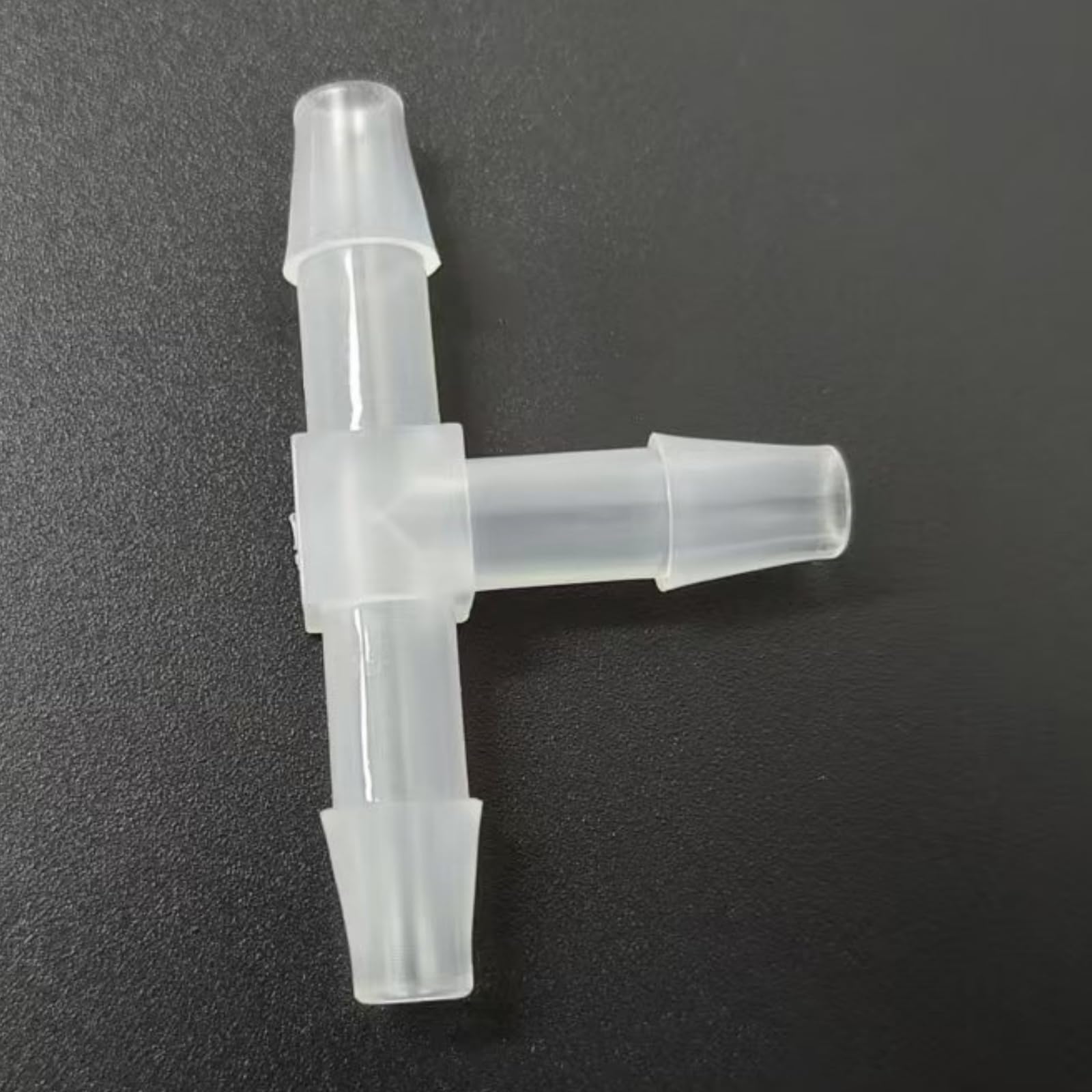 Trójnik węża w kształcie litery T, 25 sztuk, plastikowy adapter wielokrotnego użytku do maszyn laboratoryjnych i spożywczych, średnica 4,8 mm (3/40.6 cm)