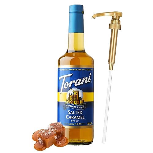 Jimoco La bomba de jarabe incluye jarabe de caramelo salado sin azúcar para café, 25.4 onzas, el paquete perfecto de jarabe de café, ideal para