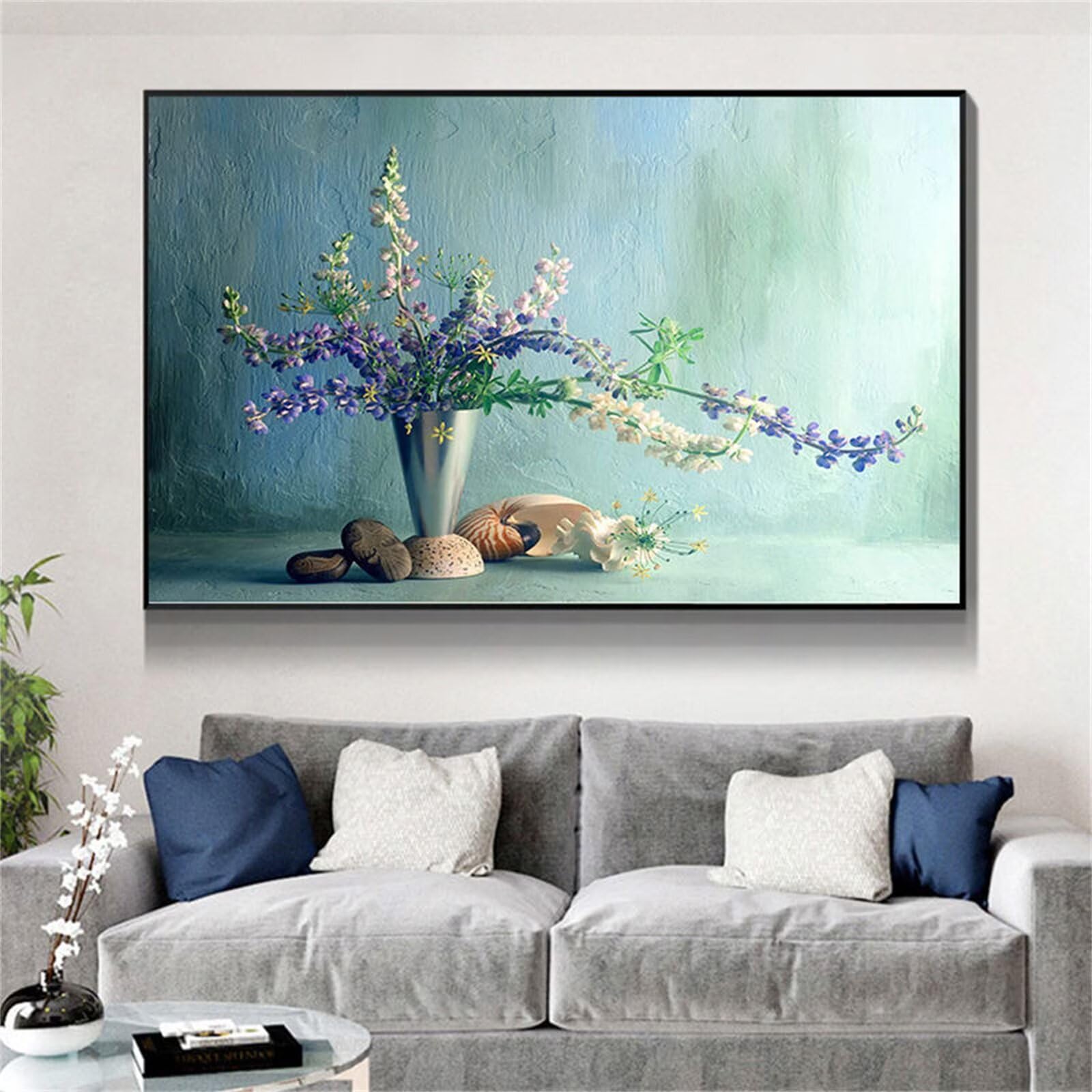 Diamond Painting Lavande colorée 60x90cm avec kit de broderie diamant complet DIY