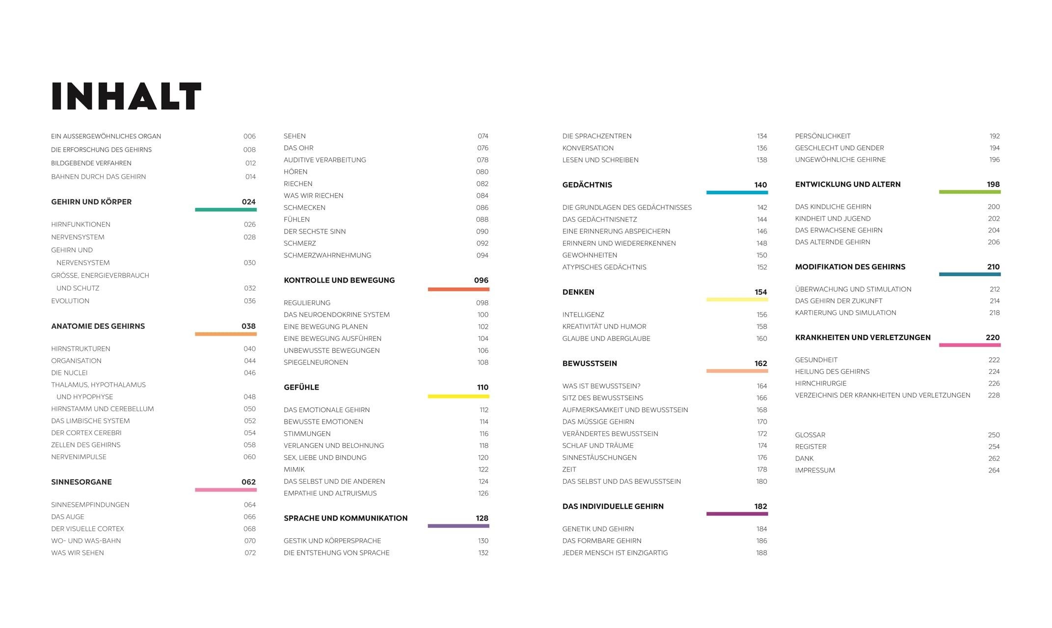 Das Gehirn: Anatomie, Sinneswahrnehmungen, Gedächtnis, Bewusstsein, Störungen. Aktualisierte Neuausgabe