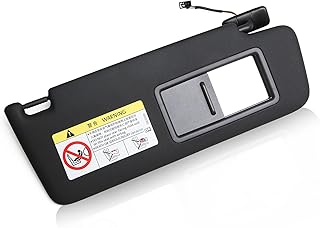 5GG857551 5GG857552 Front Sun Visor Panel with Makeup Mirror Sunshield Black Compatible with VW Golf 7 MK7 2013-2021 (Right)