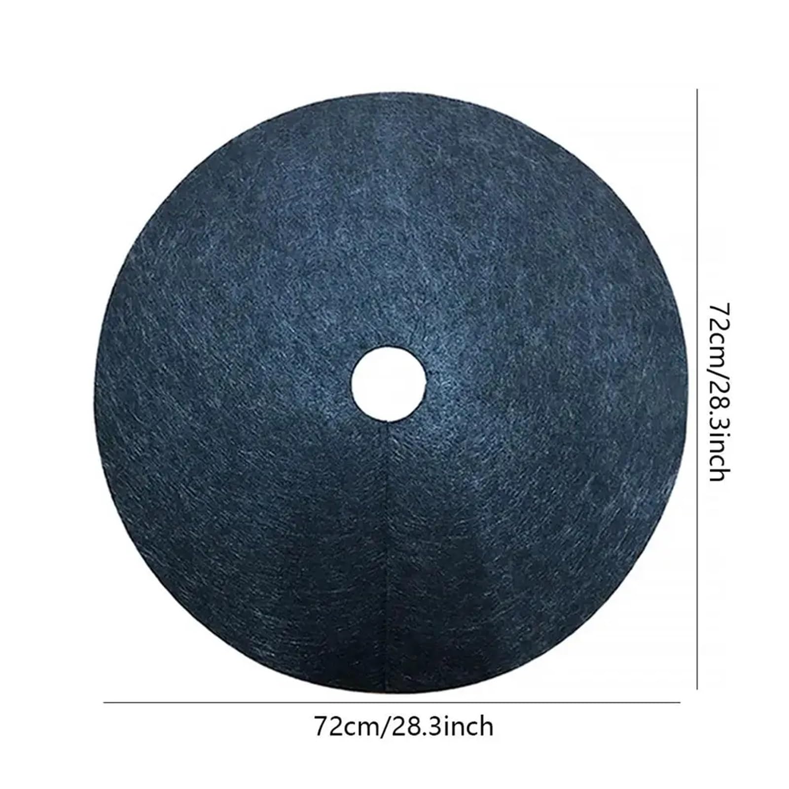 Unkrautvlies 10 Stück Baumschutz-Unkrautmatten, Vliesstoff, Mulchring, runde Barriere, Pflanzenabdeckung for Obstgarten(Black-72cm)