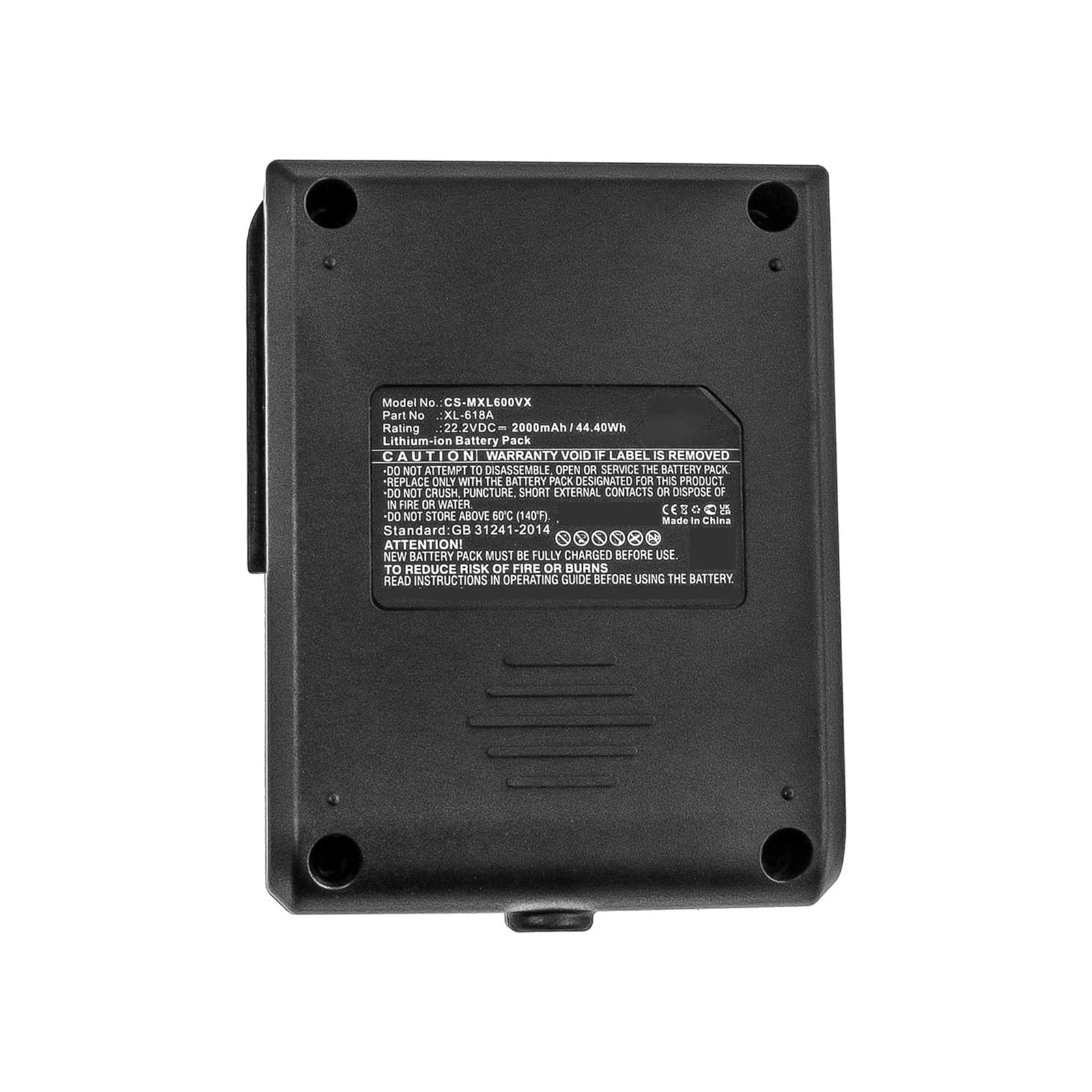 Batterie D'aspirateur 22,2 V/2000 MAh XL-618A, Compatible Avec MOOSOO