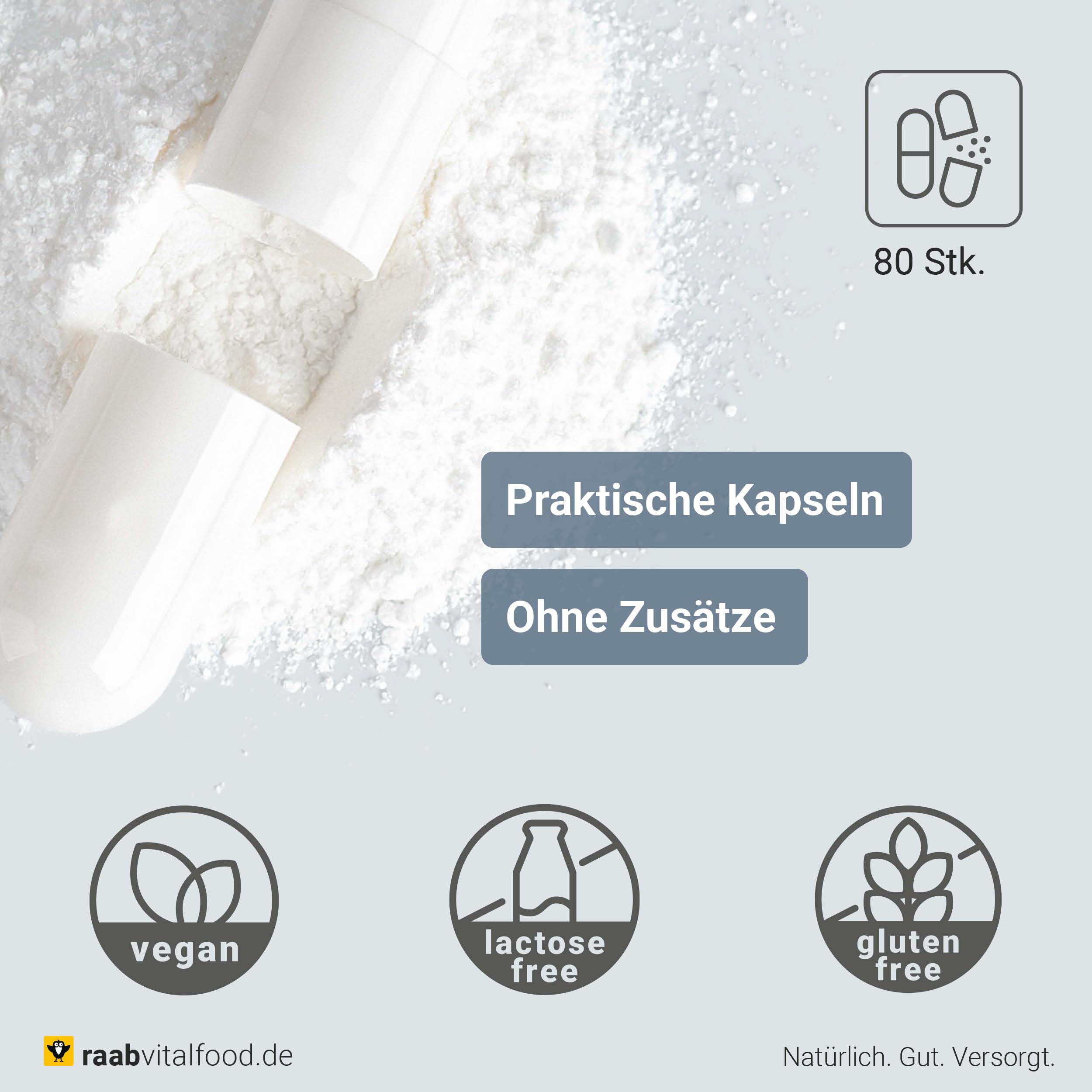 Essenzielle Aminosäuren Kapseln 80 à 600 mg 1 x 48 g