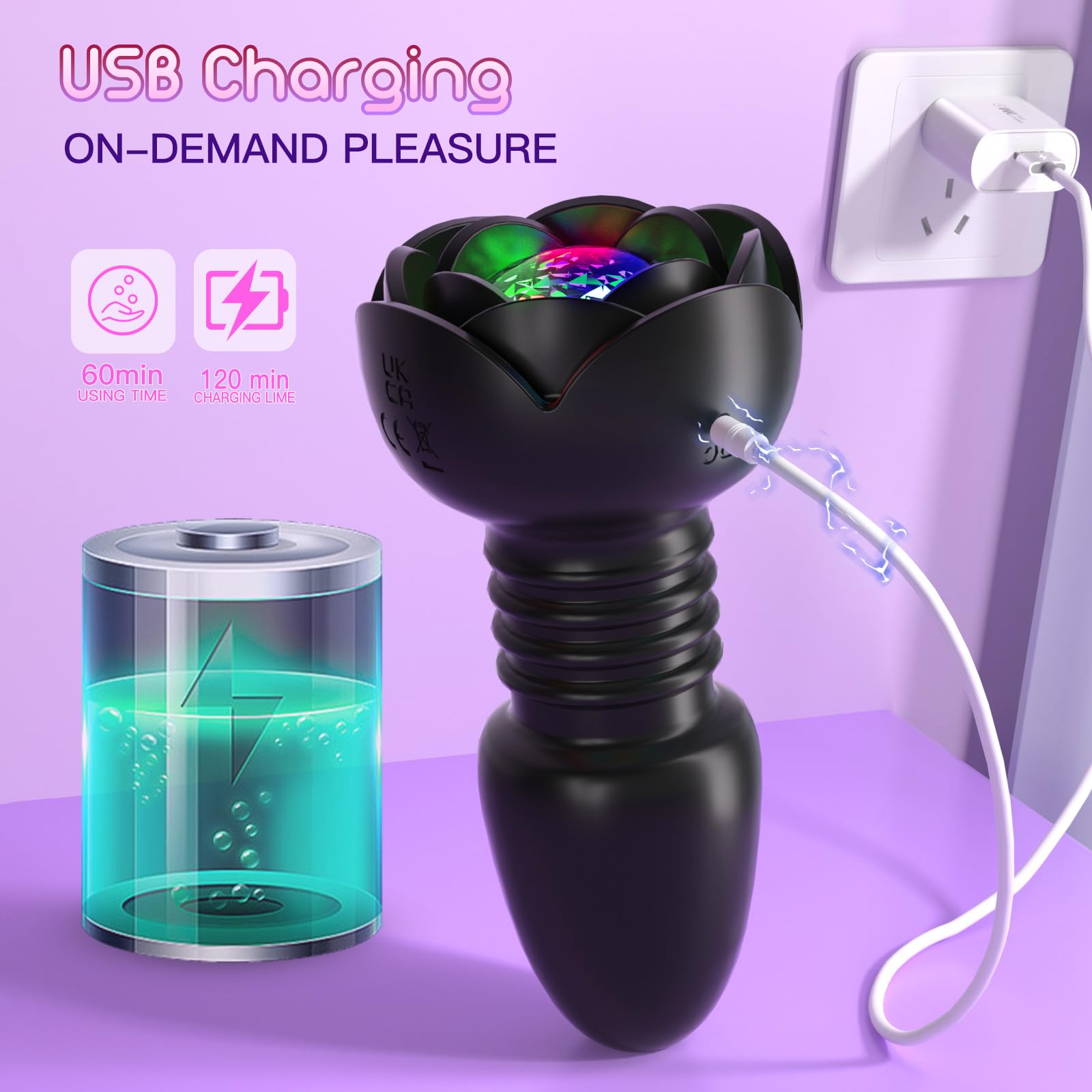 Vibratore anale per uomini massaggiatore della prostata, 10 vibratori a forma di dildo anale vibrante con doppie perline anali in silicone, giocattolo anale per adulti per coppie di uomini gay